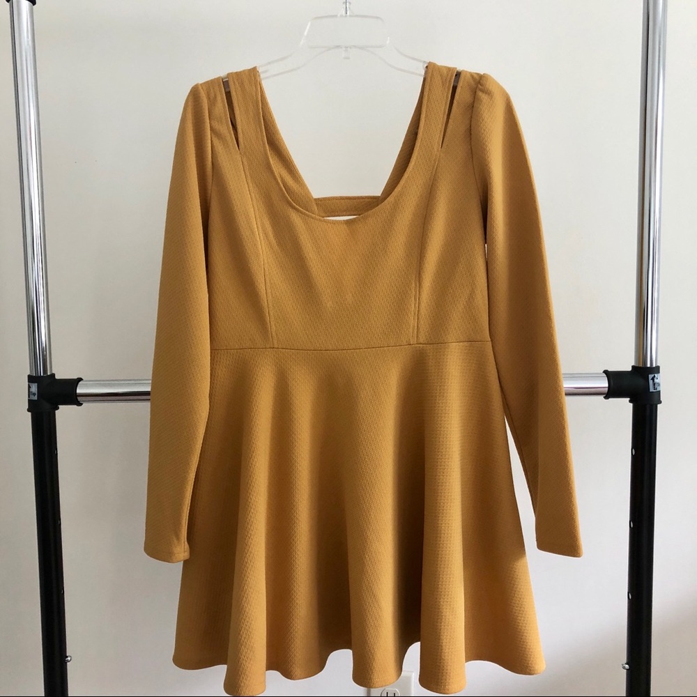 Mustard yellow dress